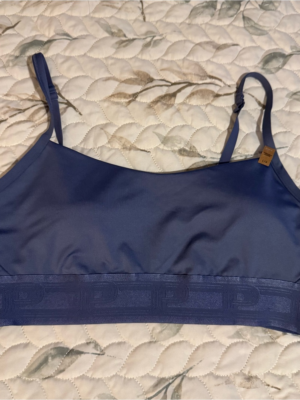 PINK Victoria's Secret Smooth Scoop Bralette in Deep Blue